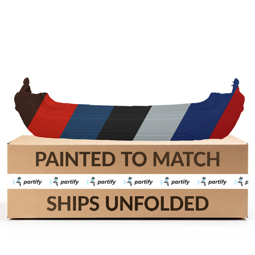 1999-2000 Jeep Grand Cherokee Laredo CAPA Certified Rear Bumper W/O Hitch Bezel Gray - CH1100195-Partify-Painted-Replacement-Body-Parts