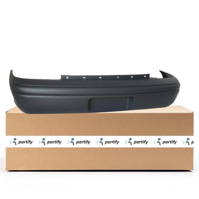 1995-1999 Dodge Neon Base CAPA Certified Rear Bumper Prefinished Textured Flat High Trim To 10/24/94 - CH1100277-Partify-Painted-Replacement-Body-Parts