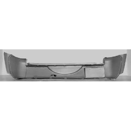 2002-2004 Jeep Liberty Sport Rear Bumper Textured Prefinished Gray - CH1100278-Partify-Painted-Replacement-Body-Parts