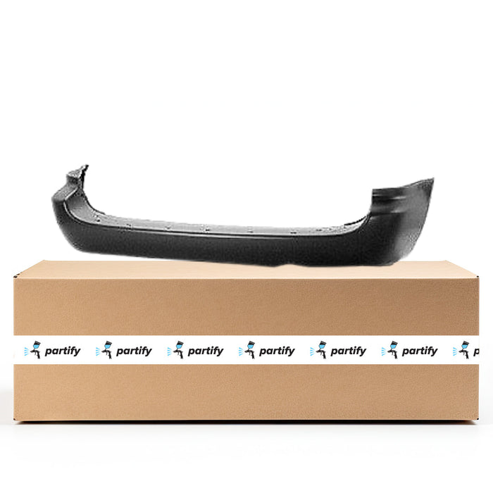 2001-2003 Chrysler Voyager Base/Dodge Caravan CAPA Certified Rear Bumper Textured Finish Bourdeaux - CH1100820-Partify-Painted-Replacement-Body-Parts