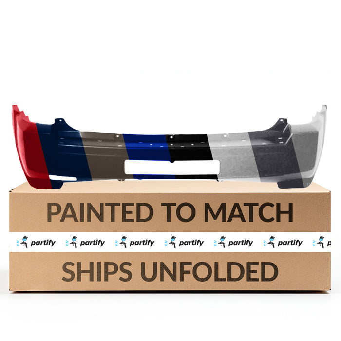 2007-2010 Jeep Patriot Rear Bumper With Chrome Style & With Tow Hook - CH1100887-Partify-Painted-Replacement-Body-Parts