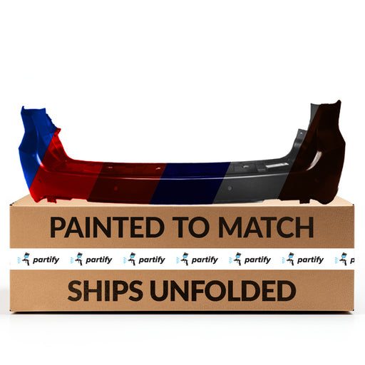 2011-2015 Dodge Durango Rear Bumper Without Blind Spot Detection Brackets & With Sensor Holes - CH1100959-Partify-Painted-Replacement-Body-Parts