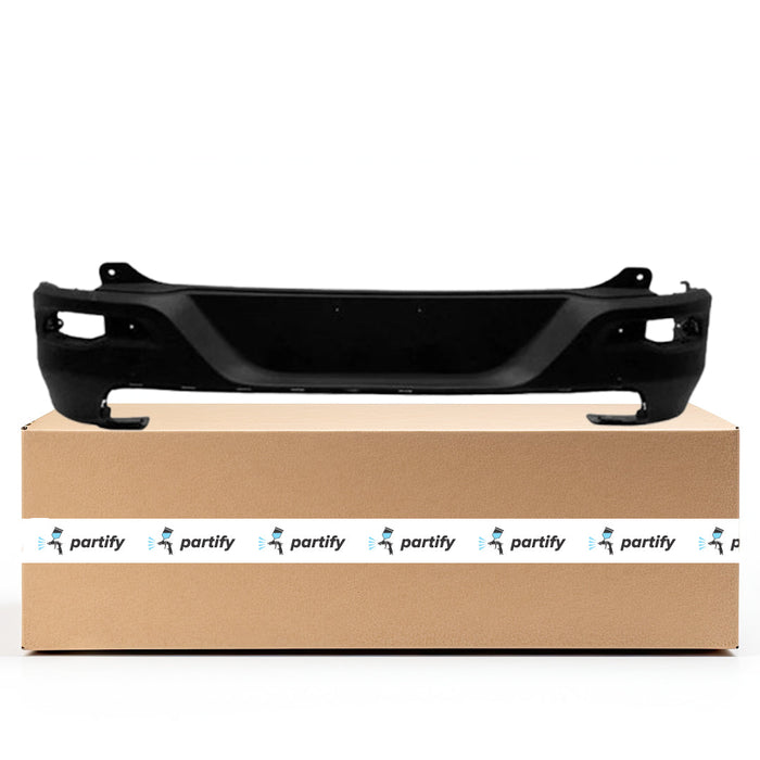 2014-2018 Jeep Cherokee Trailhawk CAPA Certified Rear Bumper W/O Advanced Park Assist System W/O Parking Sensors Textured - CH1100986-Partify-Painted-Replacement-Body-Parts