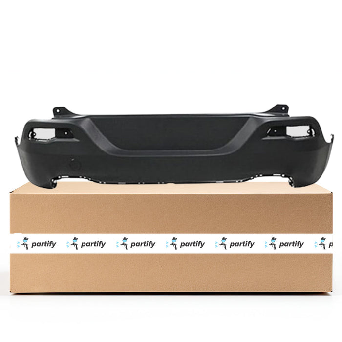 2014-2018 Jeep Cherokee 75th Anniversary/Altitude/High Altitude/Latitude/Latitude Plus/Limited/Limited Plus/Limited Premium/North/Overland/Sport CAPA Certified Rear Bumper W/O Park Assist W/O Hitch W/O Mldg Hole Textured - CH1100987-Partify-Painted-Replacement-Body-Parts