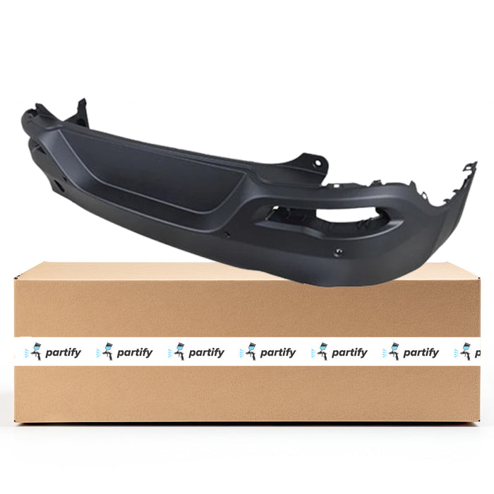 2014-2018 Jeep Cherokee Latitude/Latitude Plus/Limited/Limited Plus/Sport CAPA Certified Rear Bumper W/O Pppa W/Parksense W/O Trailer Hitch Textured - CH1100A03-Partify-Painted-Replacement-Body-Parts