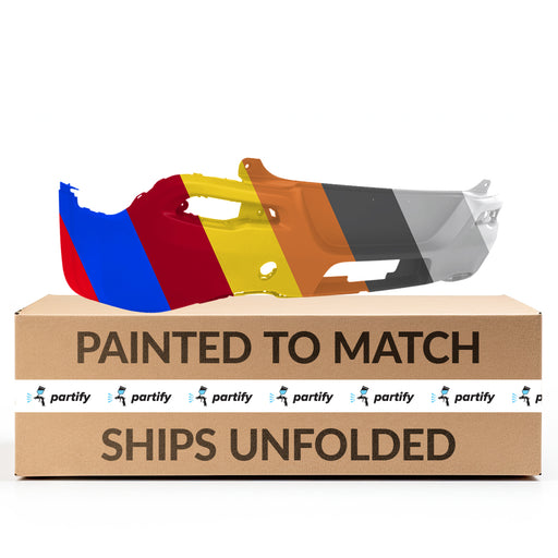 2014-2018 Jeep Cherokee Latitude/Latitude Plus/Limited/Limited Plus/Sport CAPA Certified Rear Bumper W/O Pppa W/O Parksense W/Trailer Hitch Type 1 - CH1100A04-Partify-Painted-Replacement-Body-Parts