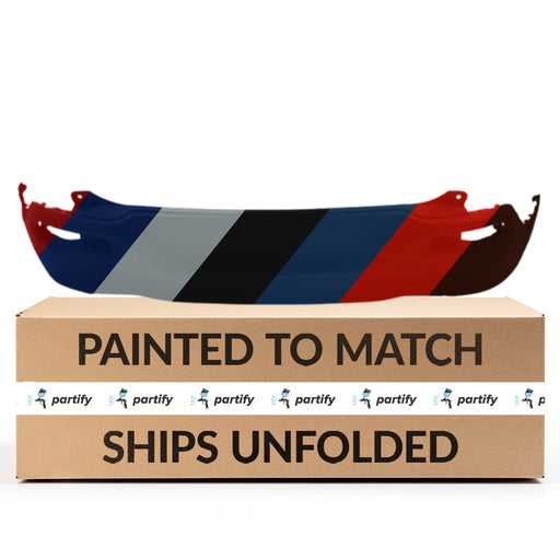 2014-2018 Jeep Cherokee 75th Anniversary/Altitude/High Altitude/Latitude/Latitude Plus/Limited/Limited Plus/Limited Premium/North/Overland/Sport CAPA Certified Rear Bumper W/O Pppa W/O Parksense W/Trailer Hitch Type 2 - CH1100A05-Partify-Painted-Replacement-Body-Parts