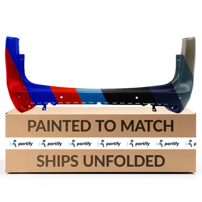 2017-2022 Chrysler Pacifica Non L/LX Rear Bumper With 4 Sensor Holes & Without Blind Spot Brackets - CH1100A30-Partify-Painted-Replacement-Body-Parts