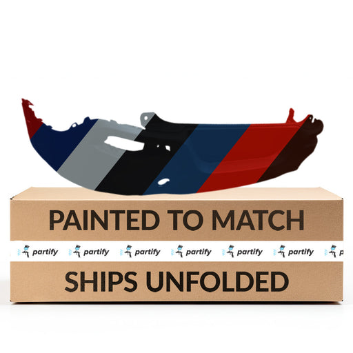 2015-2017 Jeep Cherokee 75th Anniversary/Latitude/Limited/Limited Plus/North/Overland/Sport CAPA Certified Rear Bumper W/O Park Assist W/O Hitch W/Mldg Hole Textured - CH1100A32-Partify-Painted-Replacement-Body-Parts