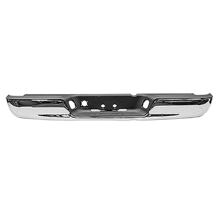 2002-2009 Dodge Ram 1500/2500/3500 Rear Bumper Assembly New Design Step Bumper Bright Includes Pad & Bumper Support & Brackets - CH1103108-Partify-Painted-Replacement-Body-Parts