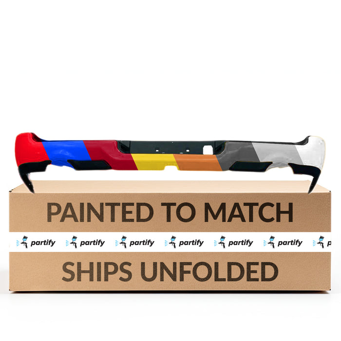 2019-2023 Dodge Ram 1500 Rear Bumper Assembly Dual Exhaust Without Sensor Holes - CH1103139-Partify-Painted-Replacement-Body-Parts