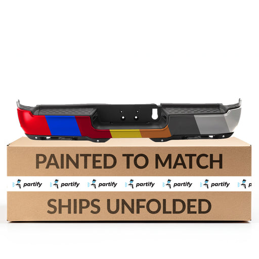 2019-2024 Ram 3500 Rear Bumper Assembly W/Park Assist W/Rear Fog Lamps Dual Rear Wheels - CH1103175-Partify-Painted-Replacement-Body-Parts