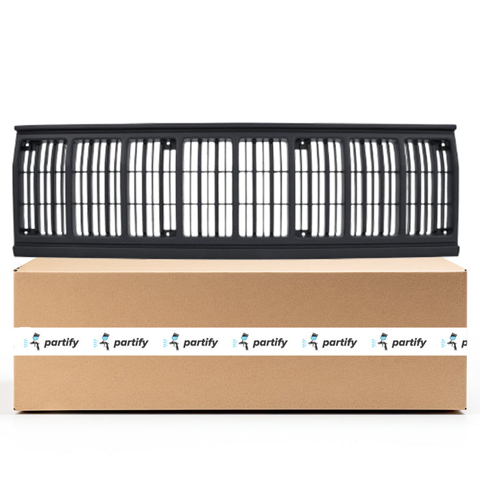 1991-1996 Jeep Cherokee CAPA Certified Grille Black Assembly - CH1200177-Partify-Painted-Replacement-Body-Parts