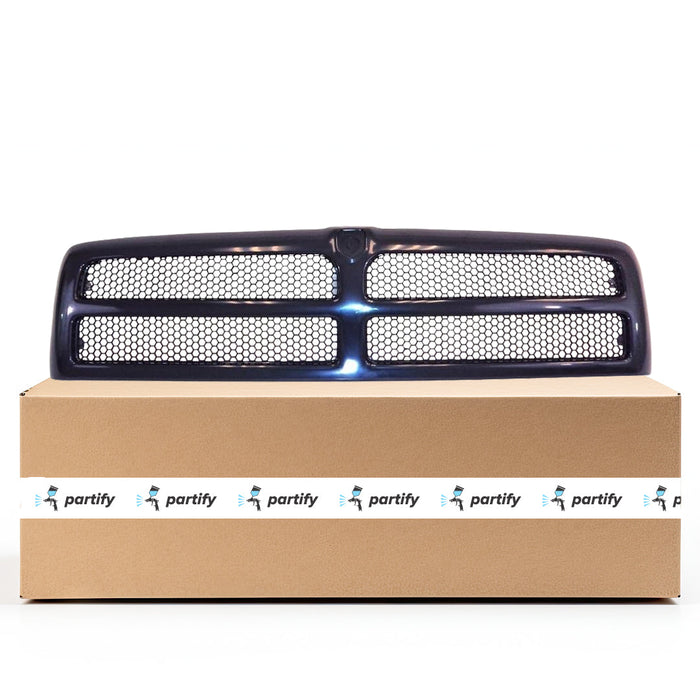 1994-1998 Dodge Ram 1500/2500/3500 CAPA Certified Grille Black Assembly - CH1200188-Partify-Painted-Replacement-Body-Parts