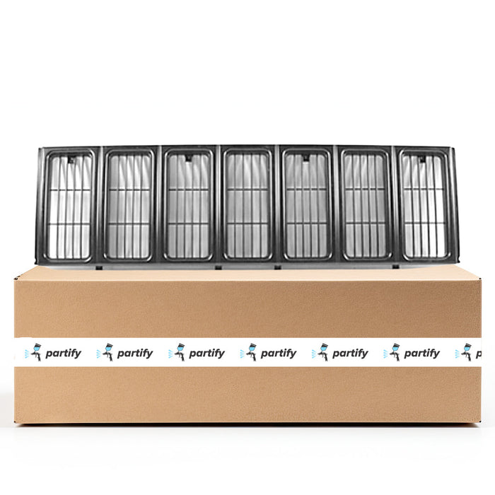 1997-2001 Jeep Cherokee SE/Sport CAPA Certified Grille Black d Assembly - CH1200208-Partify-Painted-Replacement-Body-Parts