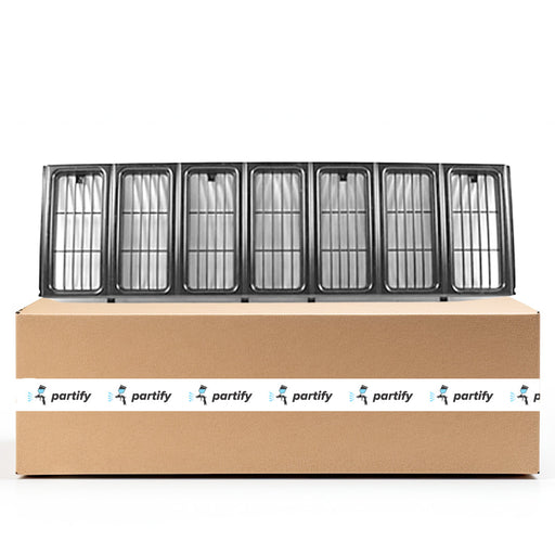 1997-2001 Jeep Cherokee SE/Sport CAPA Certified Grille Black d Assembly - CH1200208-Partify-Painted-Replacement-Body-Parts