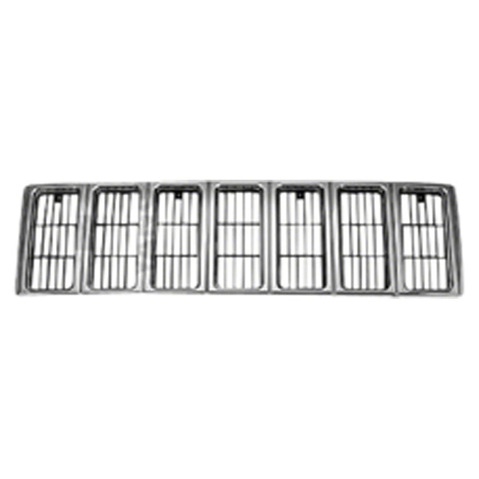 2000-2001 Jeep Cherokee Grille Country Bright & Assembly - CH1200227-Partify-Painted-Replacement-Body-Parts