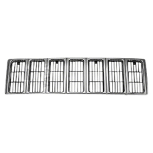2000-2001 Jeep Cherokee Grille Country Bright & Assembly - CH1200227-Partify-Painted-Replacement-Body-Parts