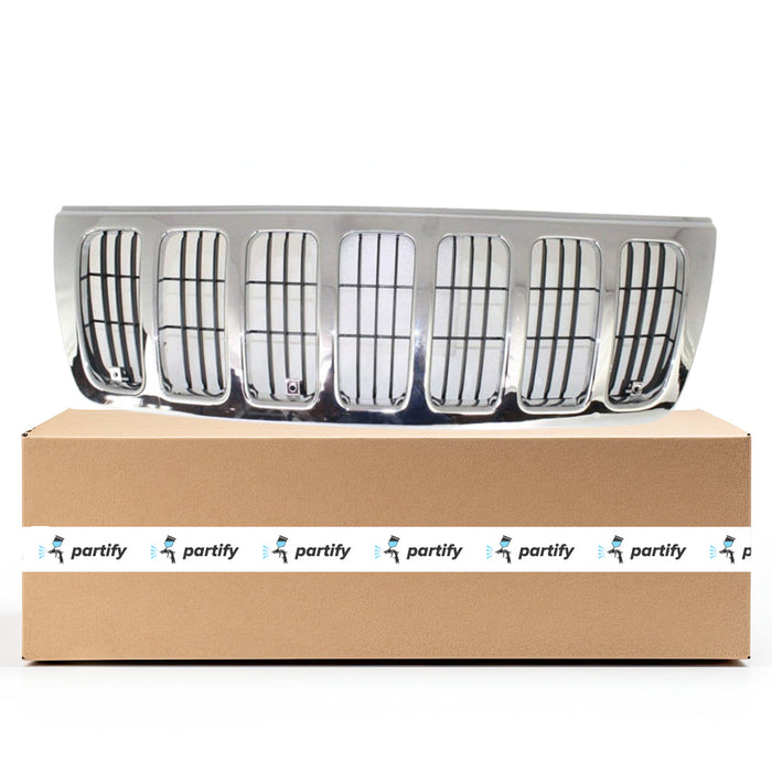 1999-2003 Jeep Grand Cherokee Laredo/Sport CAPA Certified Grille W/Center Insert Assembly - CH1200234-Partify-Painted-Replacement-Body-Parts