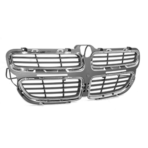 2001-2003 Dodge Stratus Grille Matte Gray W/Bright Inner Frame Assembly 4 Door Sedan - CH1200239-Partify-Painted-Replacement-Body-Parts