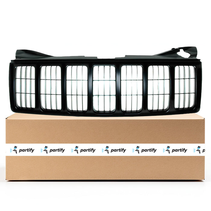 2005-2007 Jeep Grand Cherokee CAPA Certified Grille 2Pc Frame & Insert Assembly - CH1200283-Partify-Painted-Replacement-Body-Parts