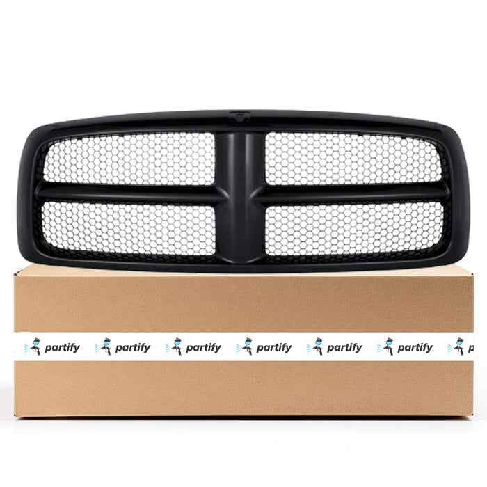 2002-2005 Dodge Ram 1500/2500/3500 CAPA Certified Grille Black CAPA Certified Grille Frame/Black Honeycomb Mesh Assembly - CH1200331-Partify-Painted-Replacement-Body-Parts