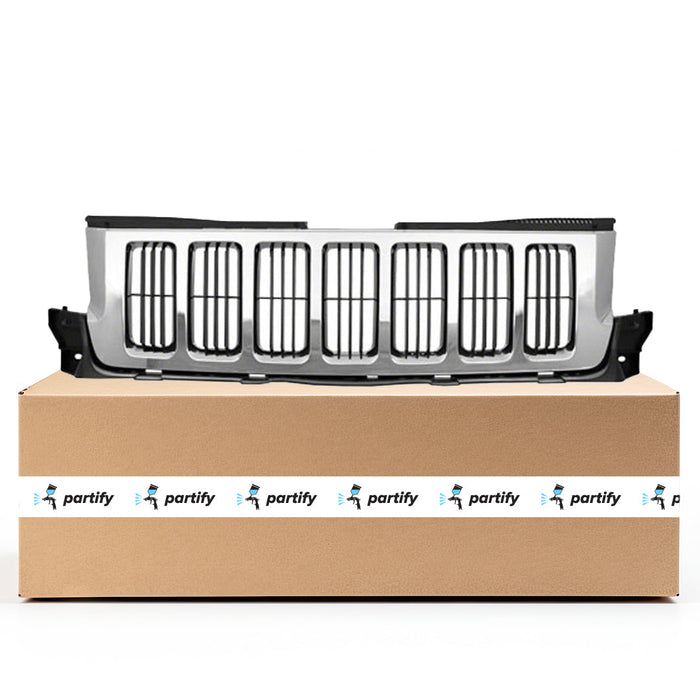2011-2013 Jeep Grand Cherokee Laredo/Laredo E/Laredo X/Limited/Limited Premium CAPA Certified Grille Assembly - CH1200341-Partify-Painted-Replacement-Body-Parts