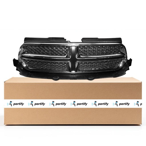 2011-2013 Dodge Durango CAPA Certified Grille Chrome W/O Accent Color Assembly - CH1200358-Partify-Painted-Replacement-Body-Parts