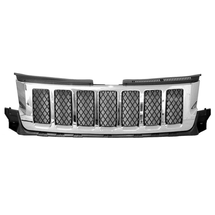 2011-2013 Jeep Grand Cherokee Overland Grille - CH1200363-Partify-Painted-Replacement-Body-Parts