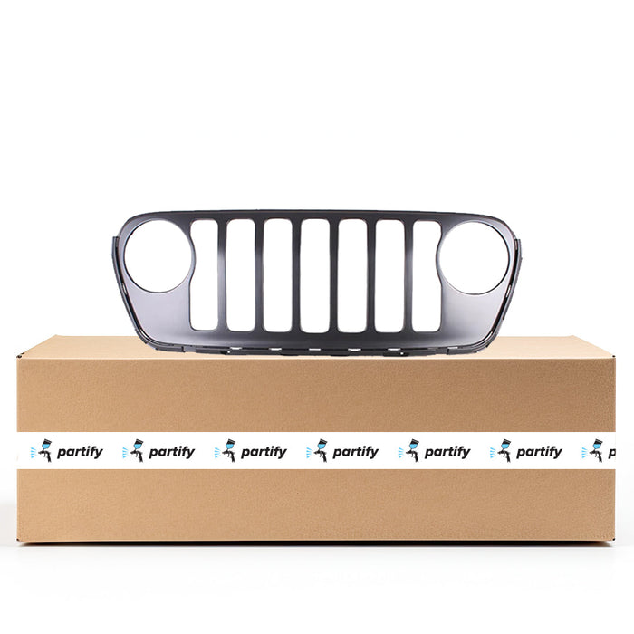 2018-2023 Jeep Wrangler CAPA Certified Grille W/Chrome Trim Assembly - CH1200440-Partify-Painted-Replacement-Body-Parts