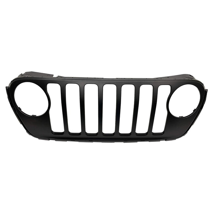2020-2024 Jeep Gladiator/Wrangler Unlimited High Altitude 4xe/Unlimited Rubicon 4xe/Unlimited Sahara 4xe Grille W/Chrome Trim Assembly - CH1200445-Partify-Painted-Replacement-Body-Parts