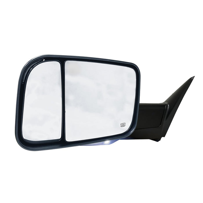 Ram 3500 Driver Side Door Mirror W/Towing Pkg W/O Side View Camera Man Folding Textured Assembly - CH1320494