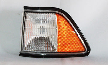 1992-1995 Chrysler LeBaron/Dodge Spirit/Plymouth Acclaim Front Driver Side Side Marker Light Assembly Clear & Amber 4 Door Sedan - CH2550115-Partify-Painted-Replacement-Body-Parts