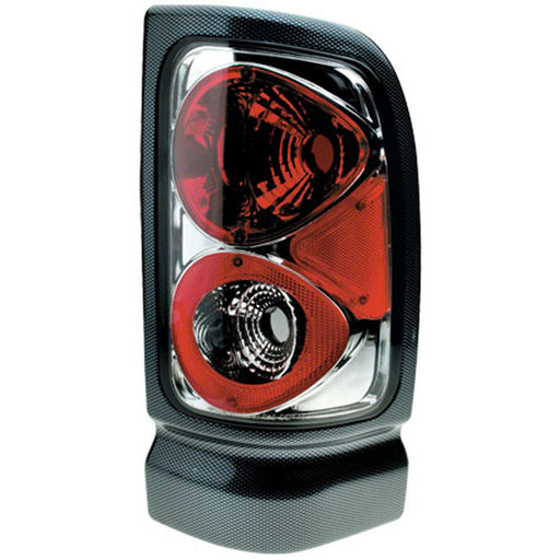 Dodge Ram 1500/2500/3500 Tail Light Set W/Carbon Fiber Painted Housing W/Clear Lens - CH2811114
