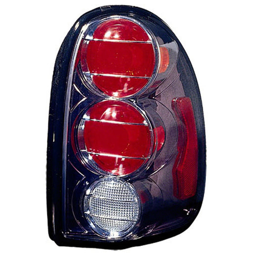 Chrysler Town & Country/Dodge Caravan/Plymouth Voyager Tail Light Set Helmet Design W/Gunmetal Finish Housing - CH2811132
