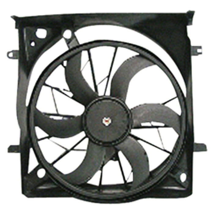 2002-2007 Jeep Liberty Engine Cooling Fan Assembly Single Fan Assembly 3.7L V6 - CH3115162-Partify-Painted-Replacement-Body-Parts