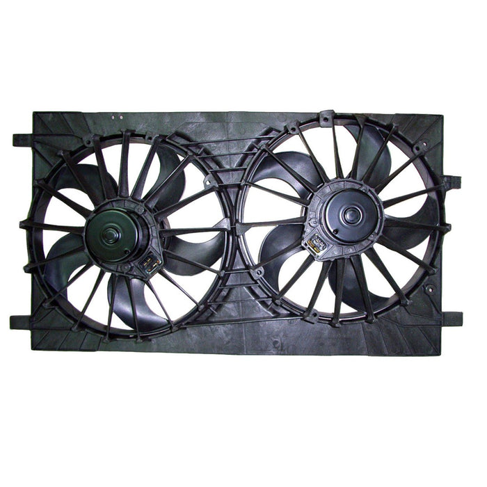 2007-2017 Chrysler 200/Sebring/Dodge Avenger/Caliber R/T/SE/SXT/Jeep Compass/Patriot Engine Cooling Fan Assembly Dual Fan Assy - CH3115163-Partify-Painted-Replacement-Body-Parts