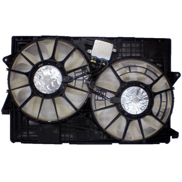 2014-2018 Jeep Cherokee Engine Cooling Fan Assembly Dual Fan Assembly Std Duty Cooling 3.2L V6 - CH3115178-Partify-Painted-Replacement-Body-Parts