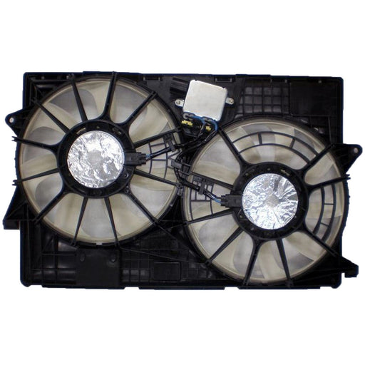 2014-2018 Jeep Cherokee Engine Cooling Fan Assembly Dual Fan Assembly Std Duty Cooling 3.2L V6 - CH3115178-Partify-Painted-Replacement-Body-Parts