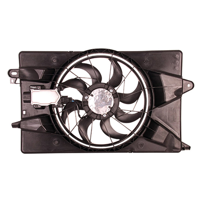 2014-2021 Jeep Cherokee Engine Cooling Fan Assembly To 10-3-19 Single Fan Assy 2.4L L4 - CH3115179-Partify-Painted-Replacement-Body-Parts