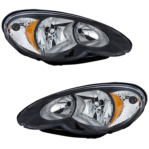 2006-2010 Chrysler PT Cruiser Headlight Set W/ Housing Performance Set - CH2505122-Partify-Painted-Replacement-Body-Parts