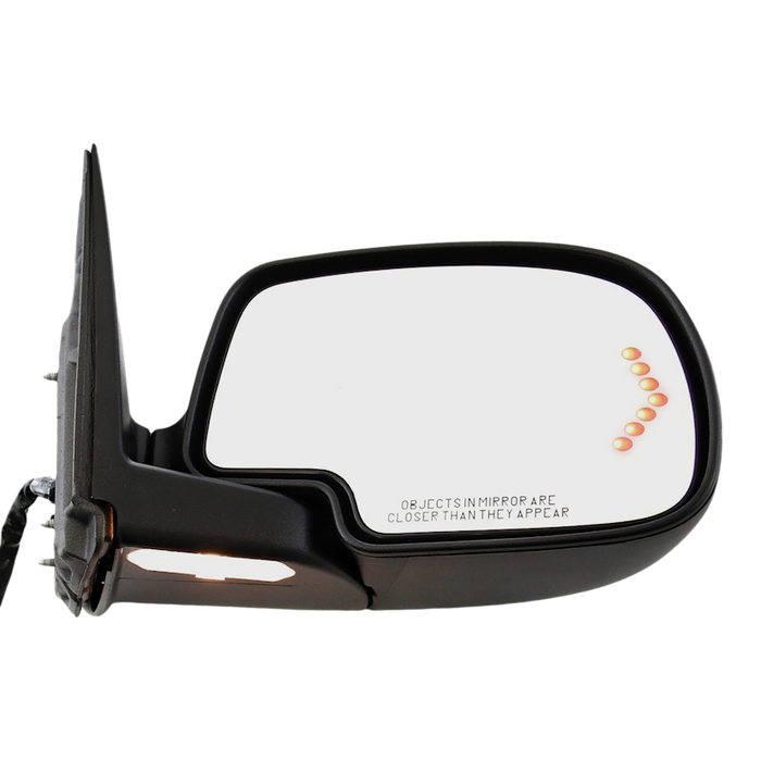 2000-2007 Cadillac Escalade/Chevrolet Avalanche 1500/Avalanche 2500/Silverado 1500/Silverado 1500 Classic/Suburban 1500/Suburban 2500/Tahoe/GMC Sierra 1500/Sierra 1500 Classic/Yukon/Yukon XL 1500 Passenger Side Door Mirror Heated W/Signal Lamps W/Memory W/P/Lamp Pwr-Fold Assembly - GM1321373-Partify-Painted-Replacement-Body-Parts