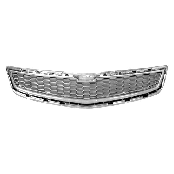 2013 Chevrolet Malibu Grille Center Ltz Model Silver-Gray With Chrome Moulding - GM1200649-Partify-Painted-Replacement-Body-Parts