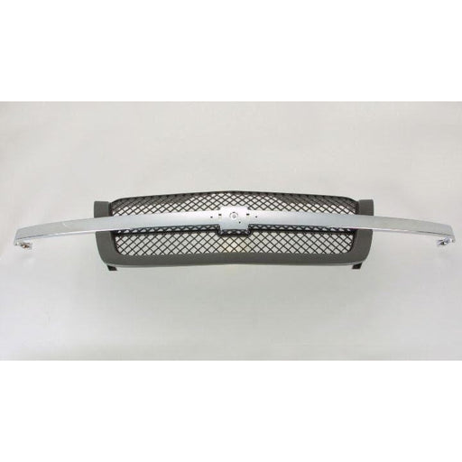 2003-2007 Chevrolet Pickup Chevy Silverado Grille With Textured Frame/Chrome Center Bar Base/Ls/Lt Model - GM1200474-Partify-Painted-Replacement-Body-Parts