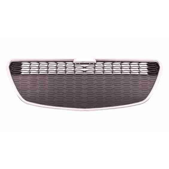 2013-2015 Chevrolet Spark Lower Grille Matte Black With Chrome Moulding Without Fog Hole Ls/Lt - GM1200656-Partify-Painted-Replacement-Body-Parts