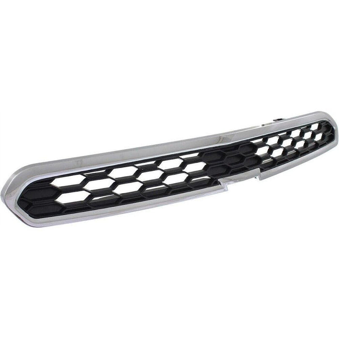 2013-2015 Chevrolet Spark Upper Grille Matte Black With Chrome Moulding With Fog Lamp Hole - GM1200660-Partify-Painted-Replacement-Body-Parts