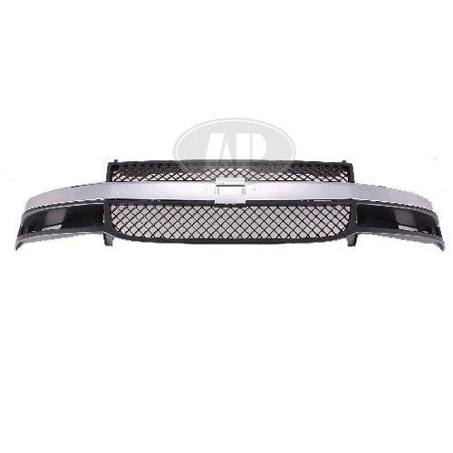 2003-2021 Chevrolet Van Chevy Express Grille Chrome/Grey With Composite Head Lamp - GM1200535-Partify-Painted-Replacement-Body-Parts