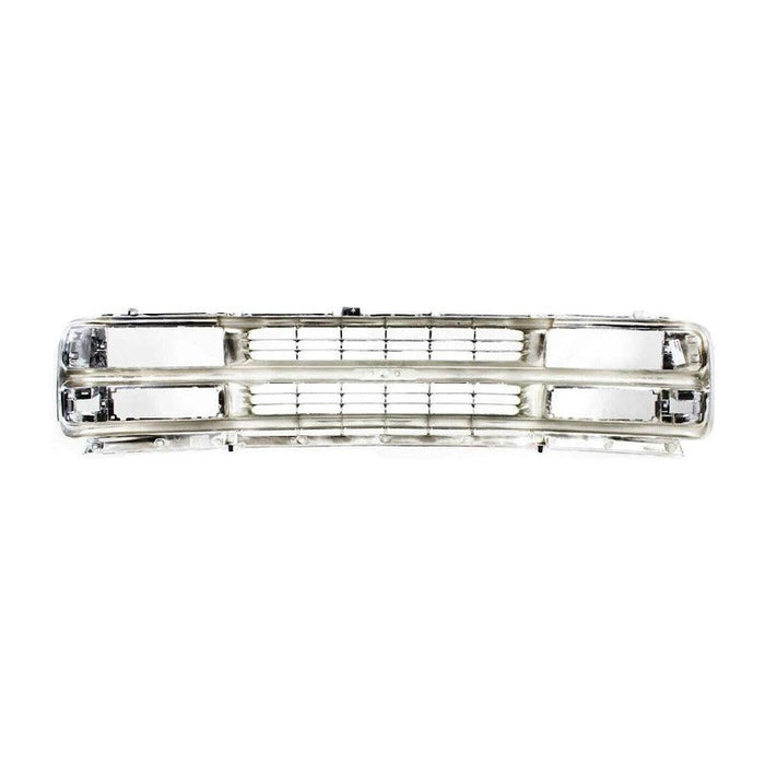 1996-2002 Chevrolet Van Chevy Express Grille Chrome/Silver - GM1200382-Partify-Painted-Replacement-Body-Parts