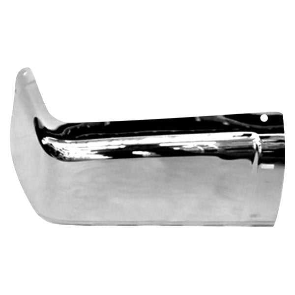 2007-2014 Chrome Chevrolet Silverado 1500/2500/3500 Passenger Side CAPA Certified Rear Bumper End Without Sensor Holes - GM1105149C-Partify-Painted-Replacement-Body-Parts