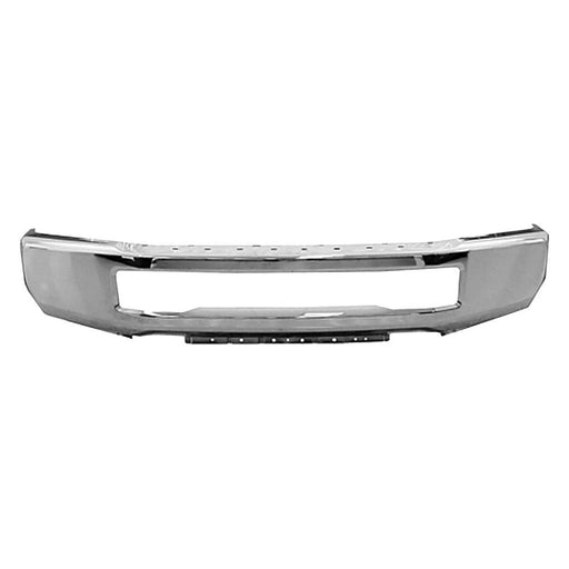 2017-2019 Chrome Ford F450/F550 Front Bumper Without Fog Light Holes - FO1002431-Partify-Painted-Replacement-Body-Parts